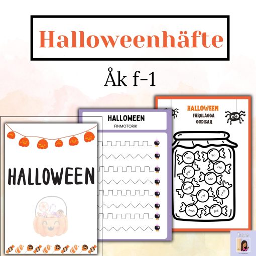Halloweenhäfte roliga uppgifter