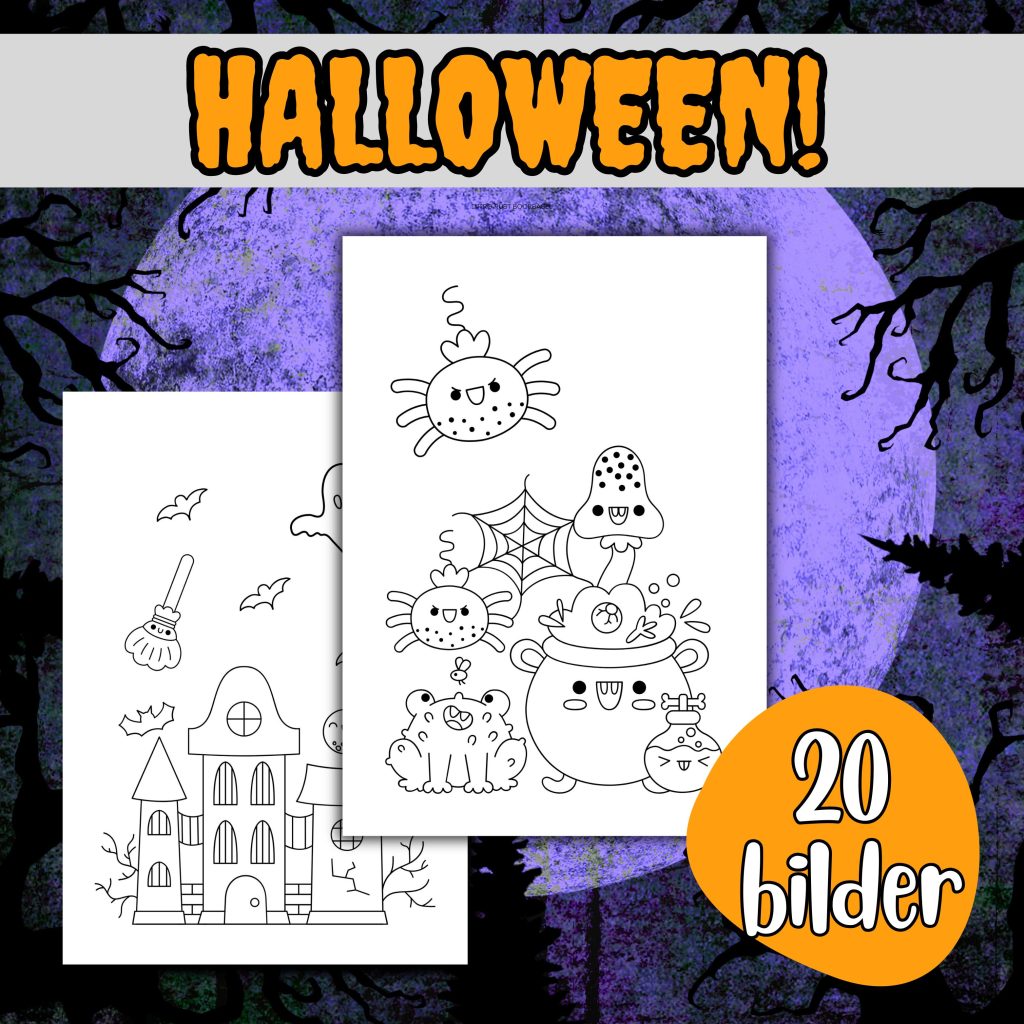 Halloween färglägga bilder