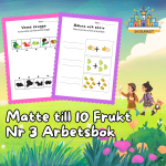 Matte till 10 Frukt Nr 3 Arbetsbok 15 Sidor - bild 1