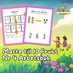 Matte till 10 Frukt Nr 4 Arbetsbok 15 Sidor - bild 1