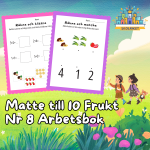 Matte till 10 Frukt Nr 8 Arbetsbok 15 Sidor - bild 1