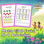 Matte till 10 Frukt Nr 9 Arbetsbok 15 Sidor - bild 1