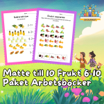 Matte till 10 Frukt Paket Nr 6 – 10 Arbetsböcker 75 Sidor - bild 1