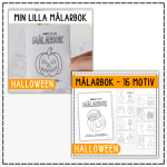 Halloweenpaket – färglägga målarbilder - bild 2
