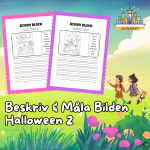 Beskriv och Måla Bilden Halloween 2 - bild 1