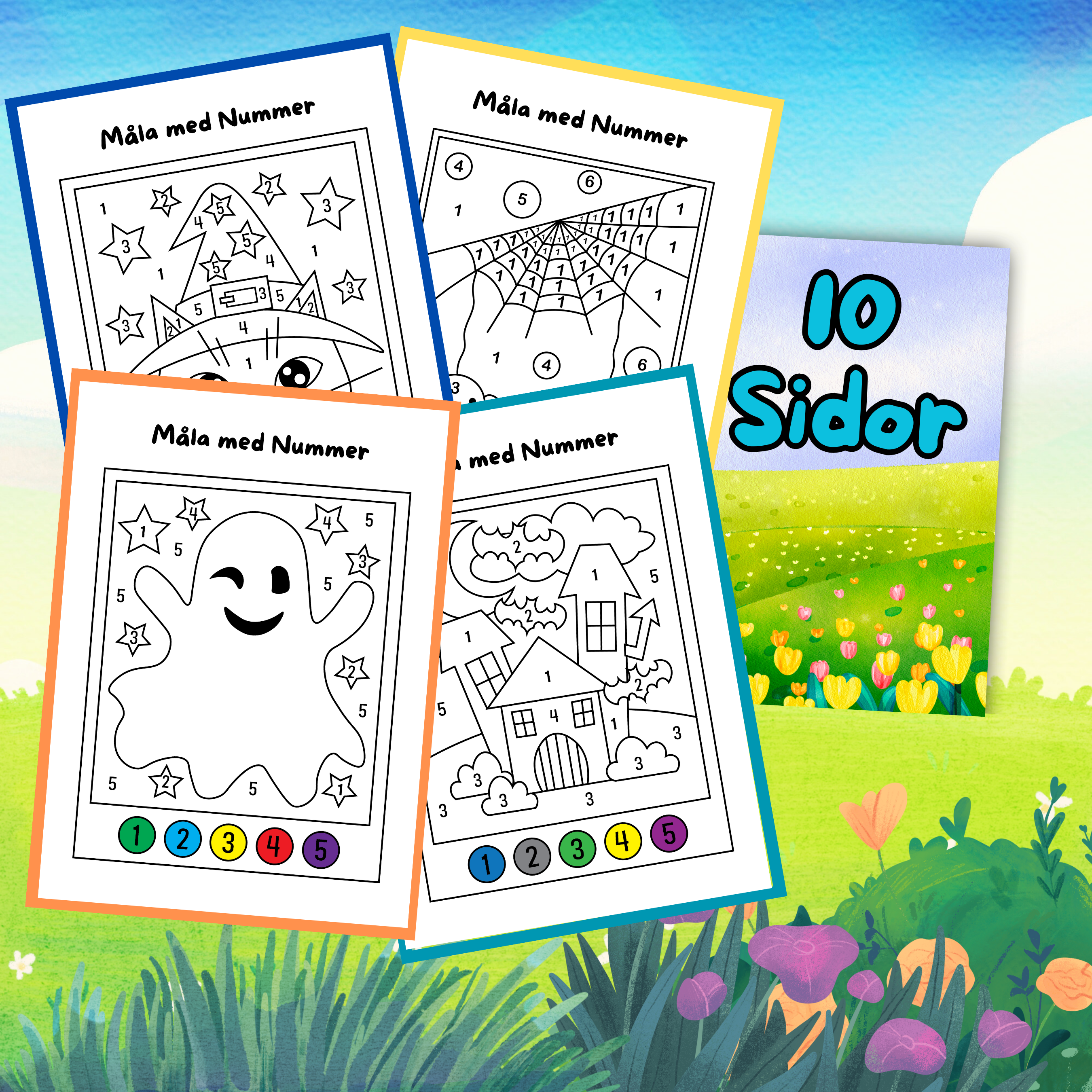 Måla med Nummer Halloween 1