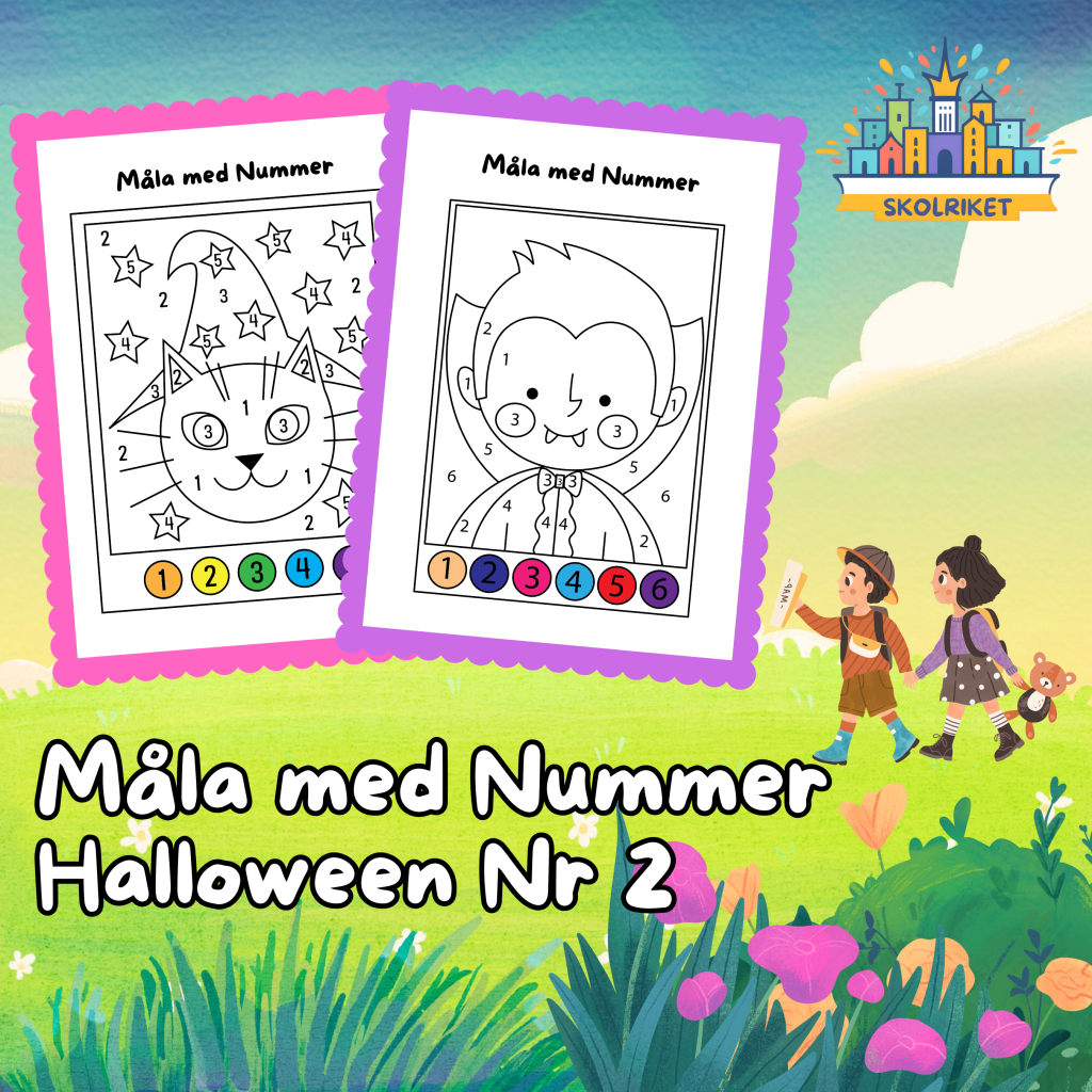 Måla med Nummer Halloween 2
