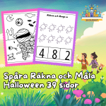 Spåra Räkna och Måla Halloween 39 sidor - bild 1