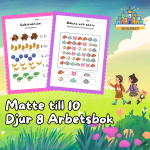 Matte till 10 Djur 8 Arbetsbok 15 Sidor - bild 1