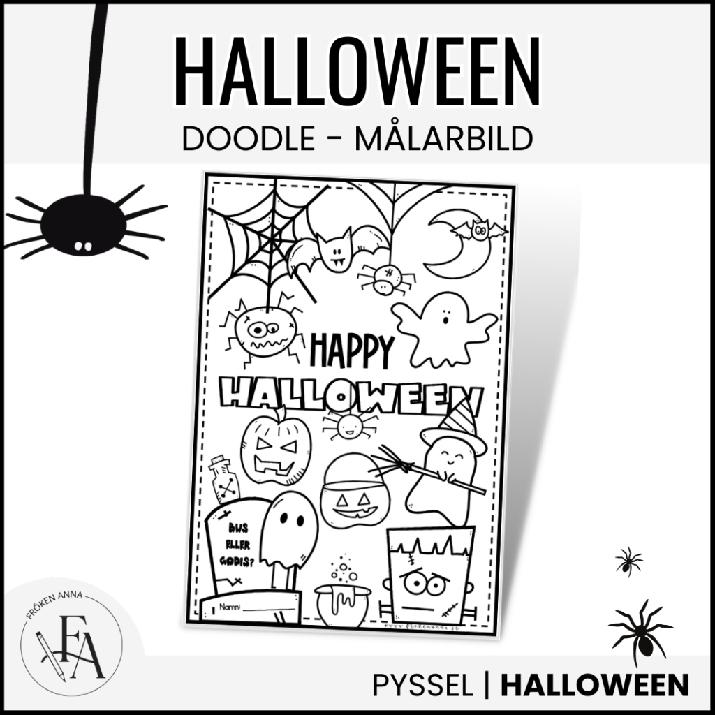 Färglägg halloween