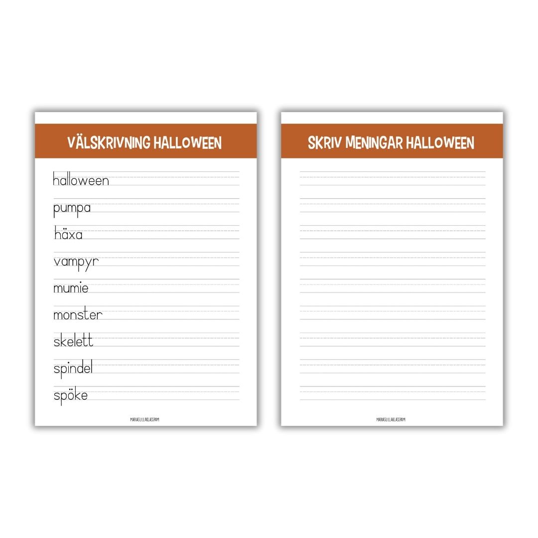 Halloweenpaket - 20 sidor