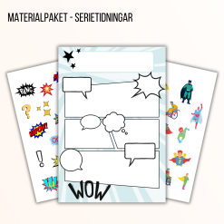 Materialpaket - skapa egna serietidningar
