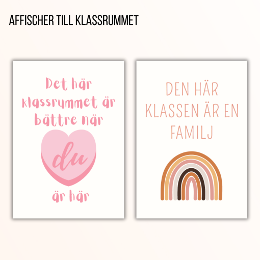 Affischer till klassrummet
