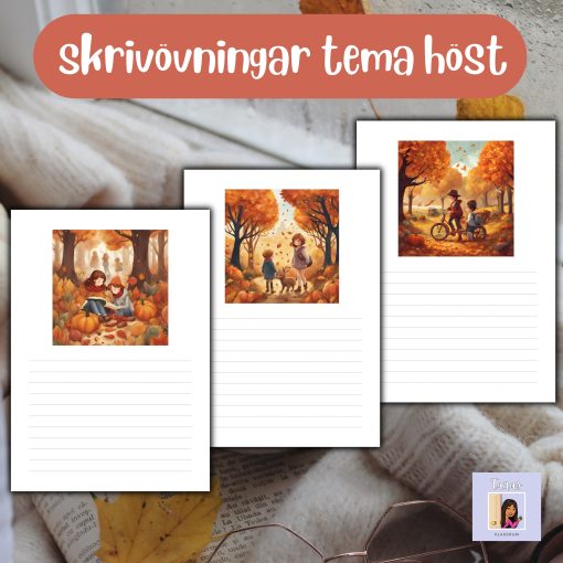 Skriva till höstbilder (10 bilder)