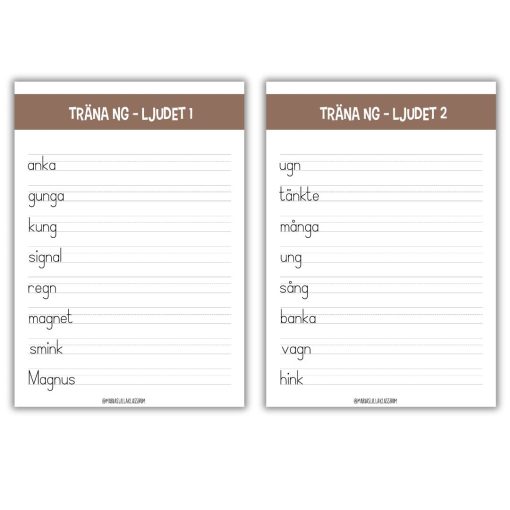 Träna ng-ljudet