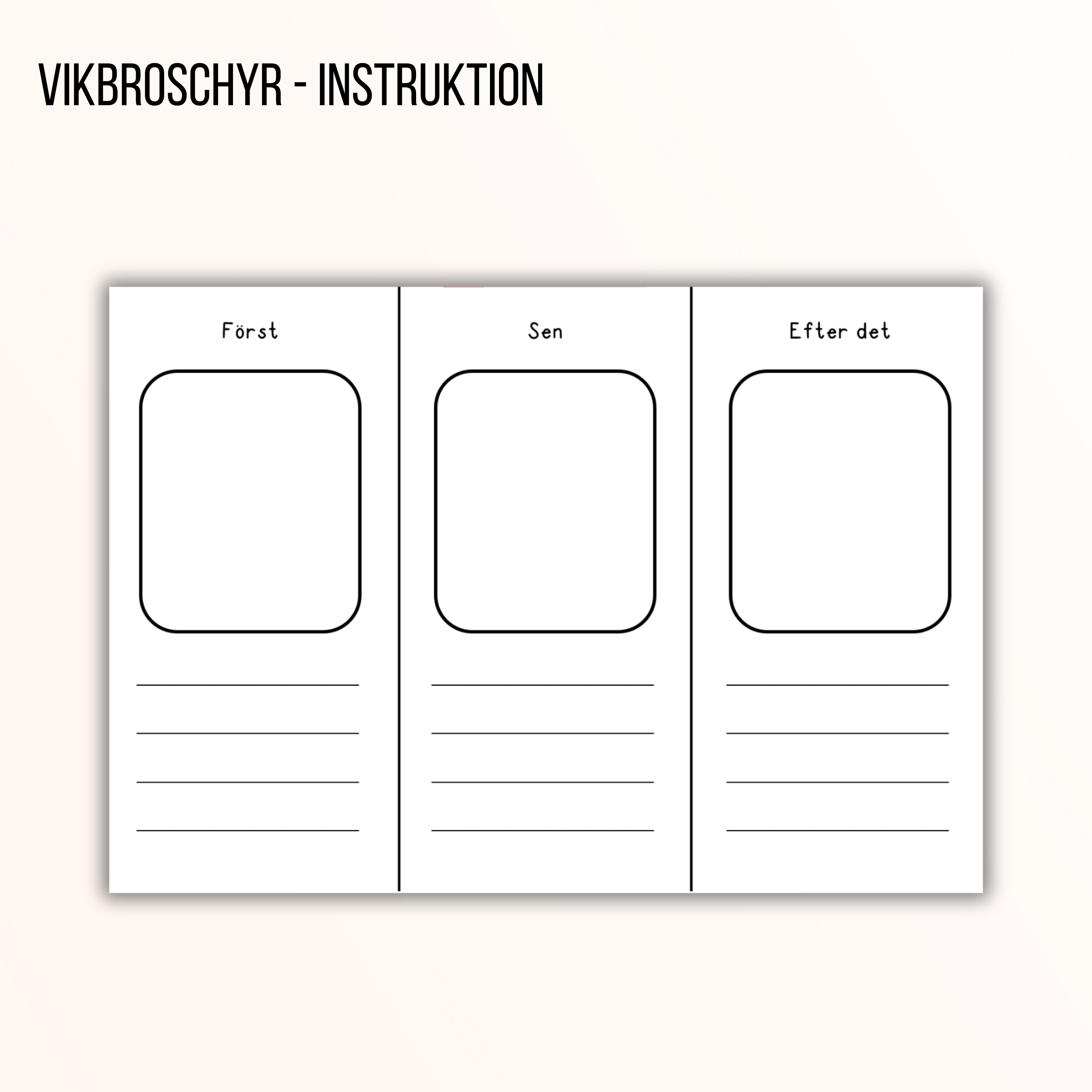 Vikbok - instruktion