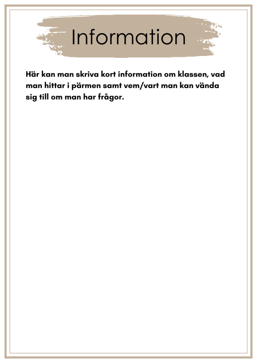Redigerbar mall till vikariepärm (power-point)