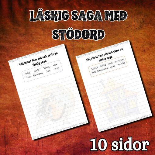 Läskig saga (med stödord)