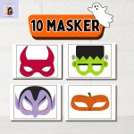 Halloween masker (10st) - bild 2