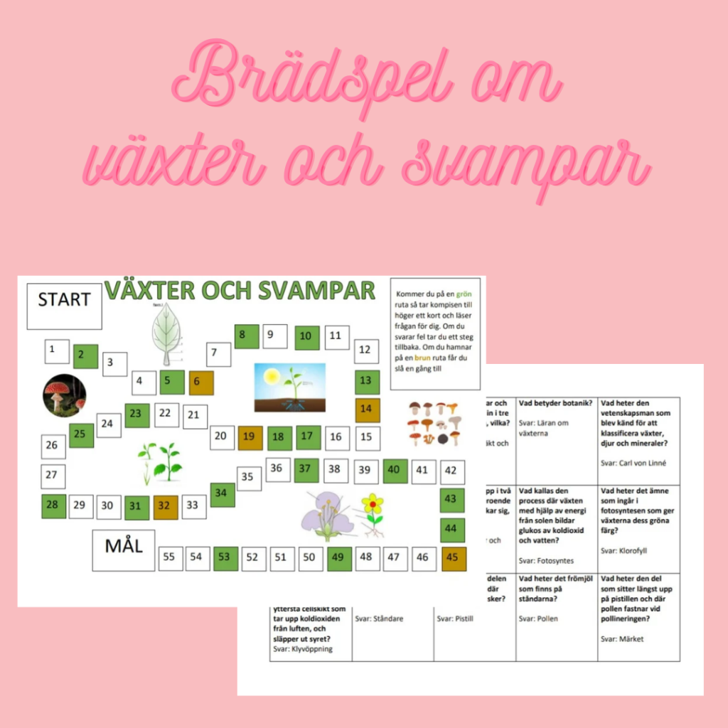 Brädspel om växter och svampar