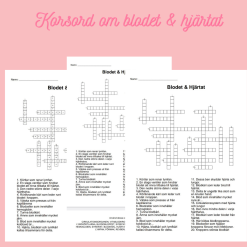 Korsord och ordsök om Blodet & Hjärtat