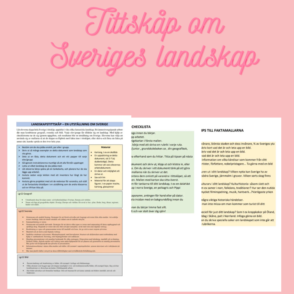 Ett tittskåp om Sveriges landskap