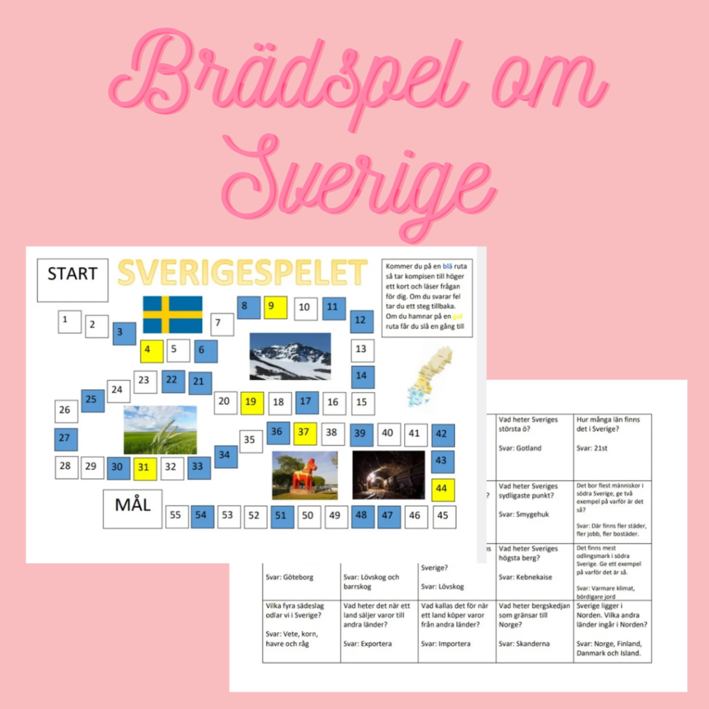 Brädspel om Sverige