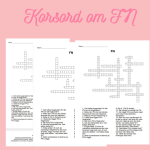Korsord och ordsök om FN - bild 1