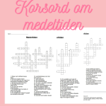 Korsord och ordsök om medeltiden - bild 1