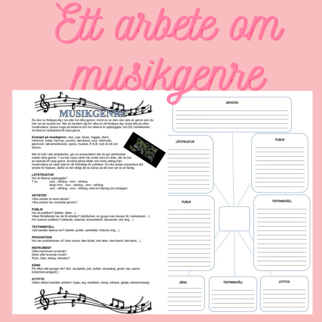 Ett arbete om musikgenre