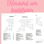 Korsord och ordsök om buddhism - bild 1