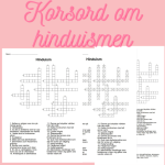Korsord och ordsök om hinduismen - bild 1