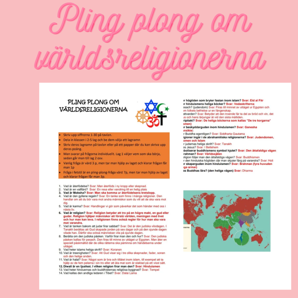 Pling plong om världsreligionerna