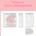 Korsord och ordsök om De fem världsreligionerna - bild 2