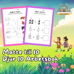 Matte till 10 Djur 10 Arbetsbok 15 Sidor - bild 1