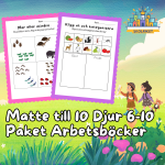 Matte till 10 Djur 6 – 10 Paket Arbetsböcker 75 Sidor - bild 1