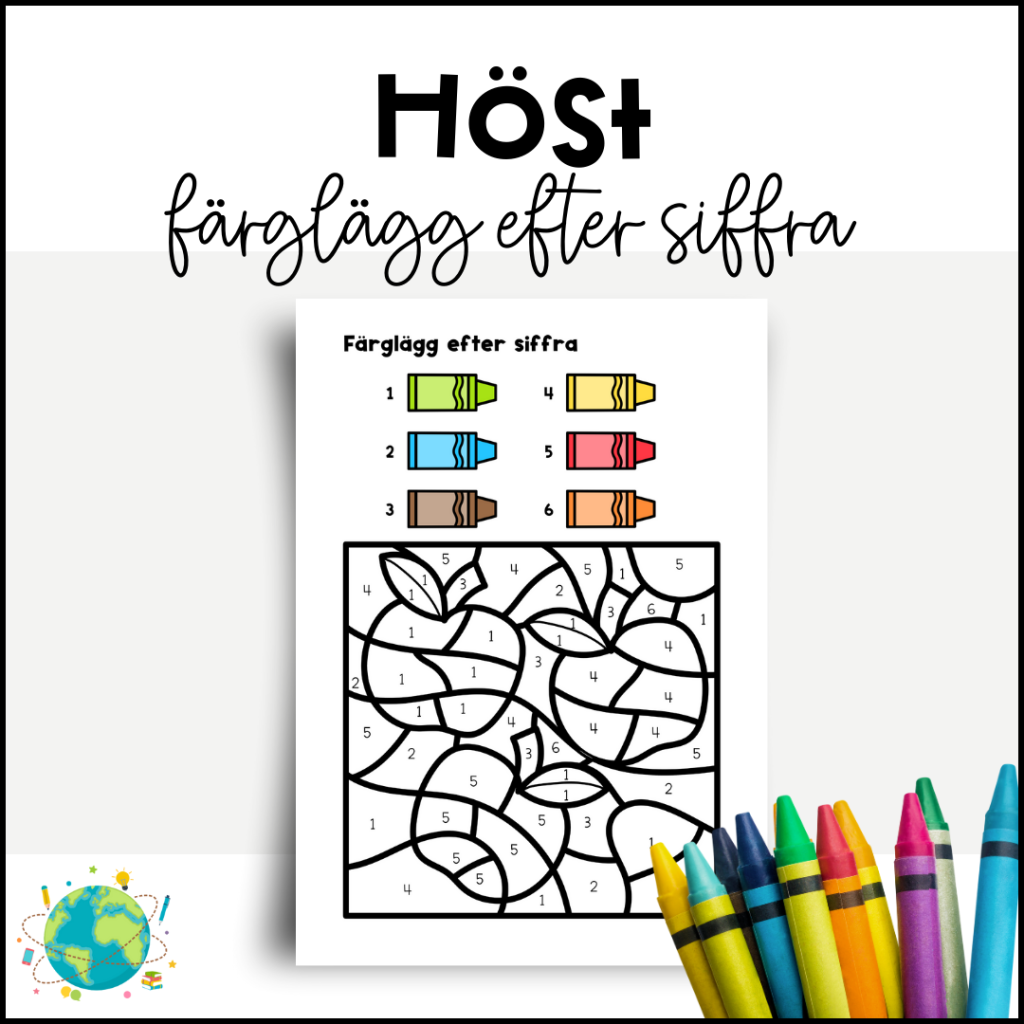 Höst – Färglägg efter siffra