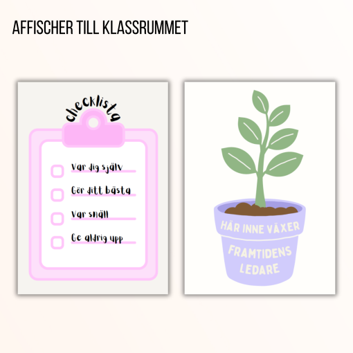 Affischer till klassrummet