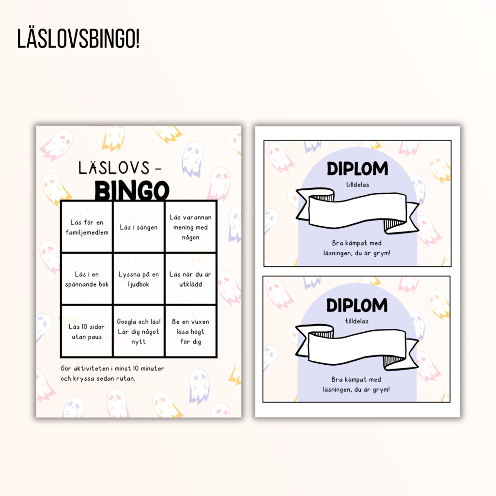 Bingo läslov/höstlov