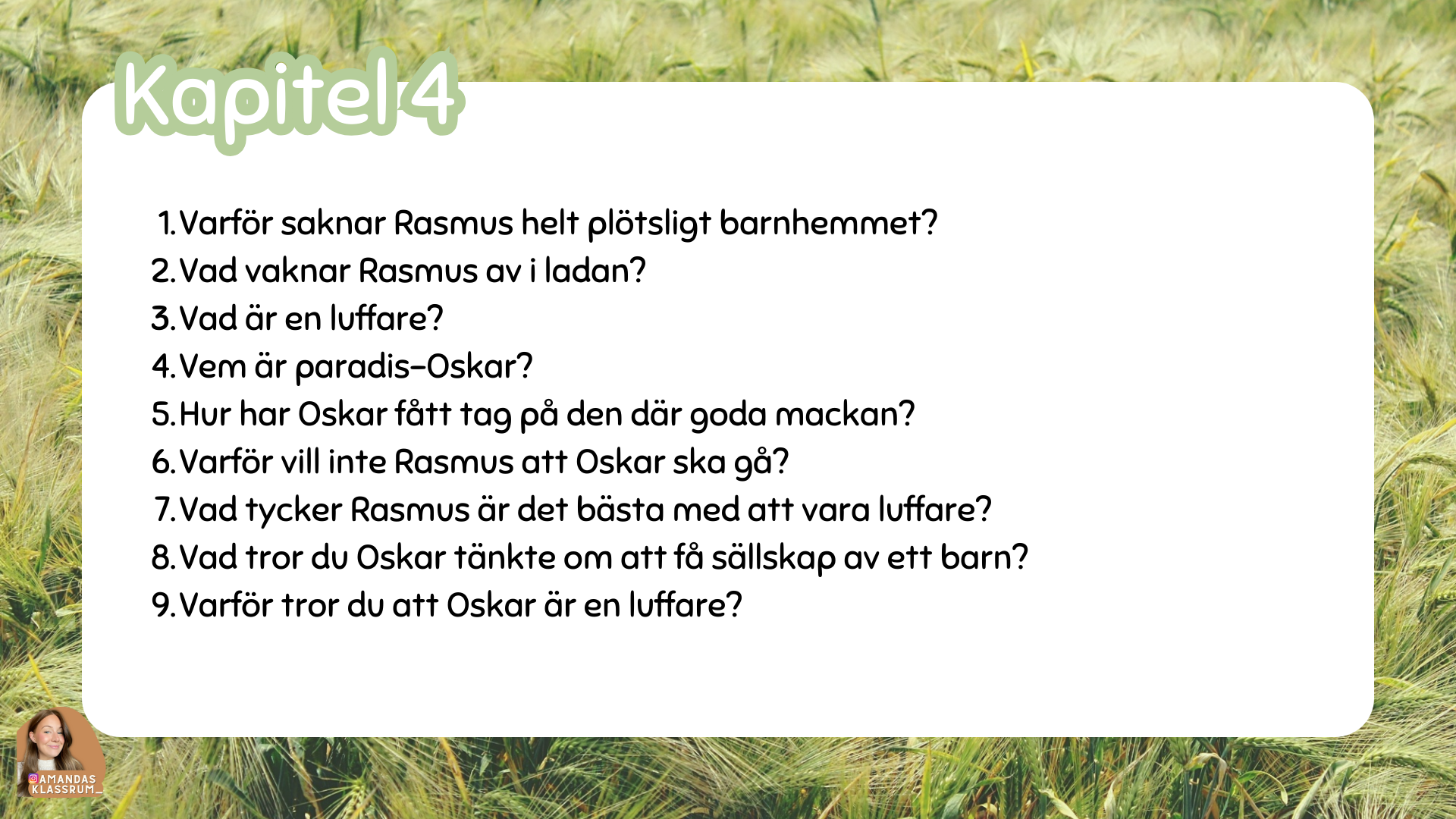 Läsprojekt Rasmus på luffen