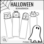 Halloweenbokmärken fyll i själv - bild 1