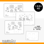 Halloweenpyssel – färglägg och gör hus i 3D till halloween - bild 2