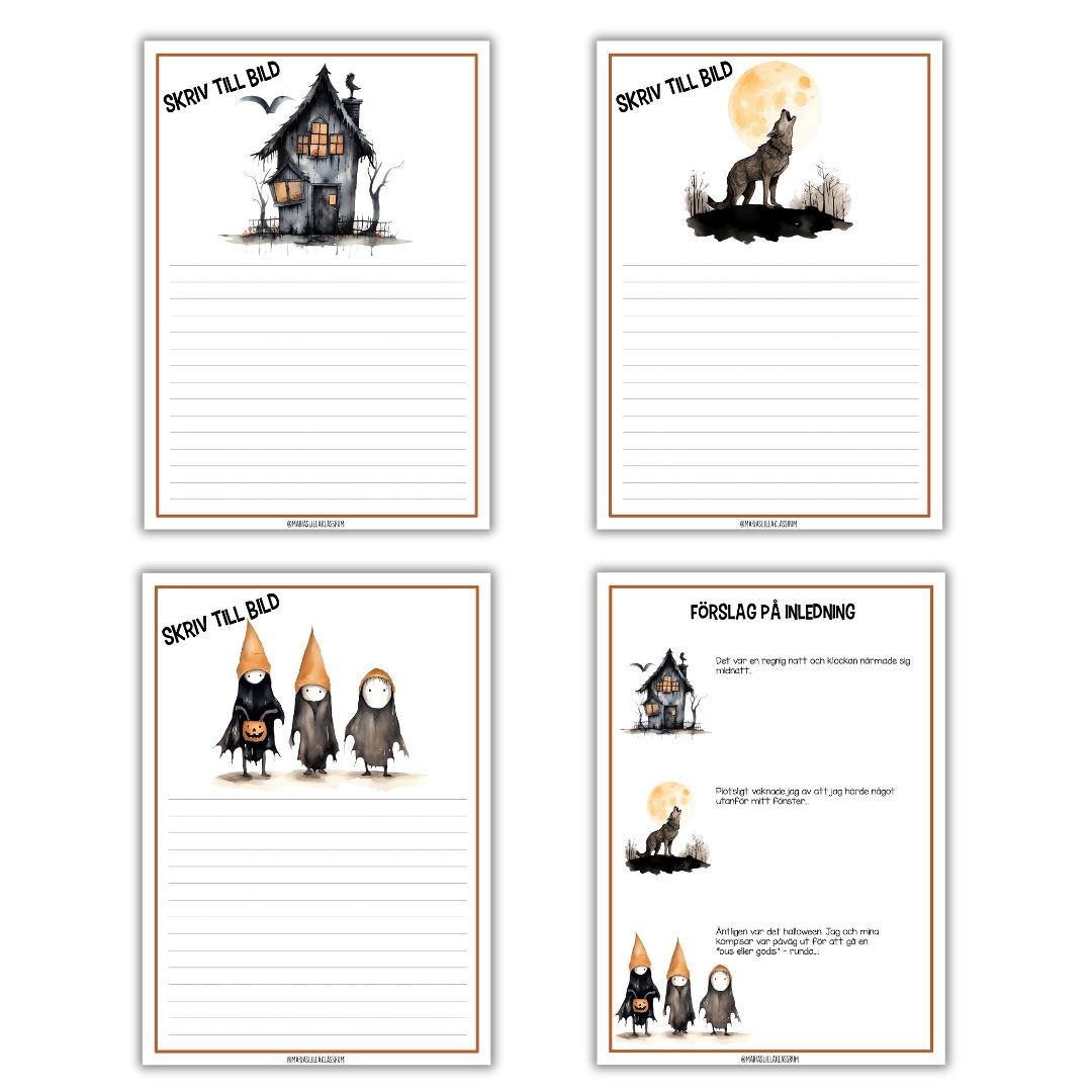 Halloweenpaket - 20 sidor