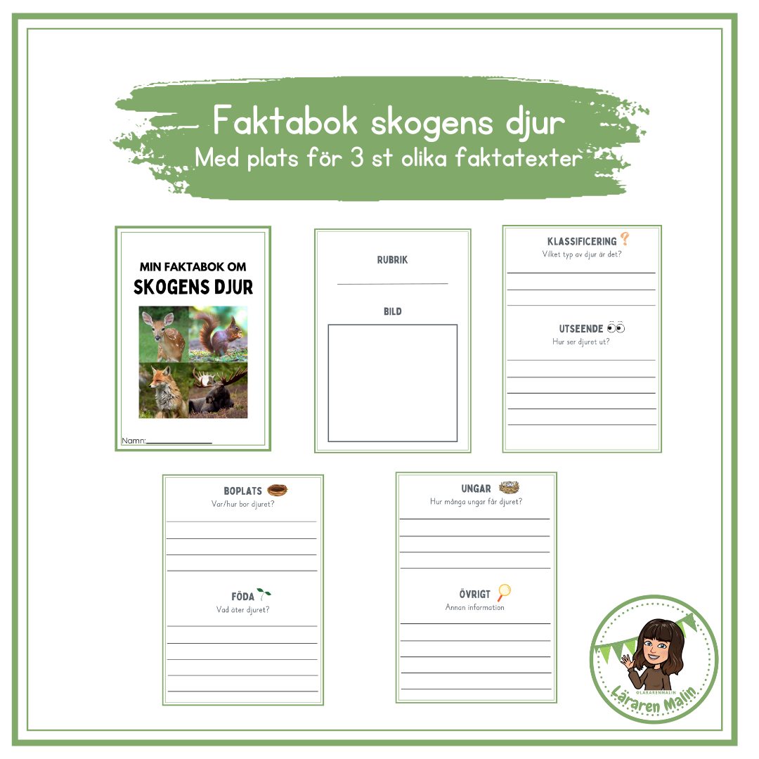 Faktabok skogens djur