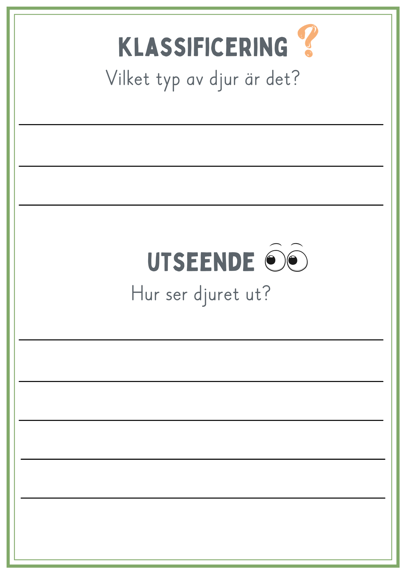 Faktabok skogens djur