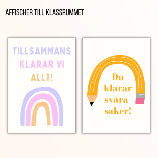 Affischer till klassrummet