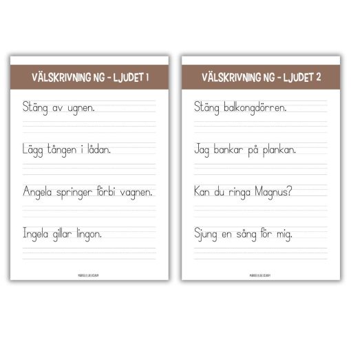Träna ng-ljudet