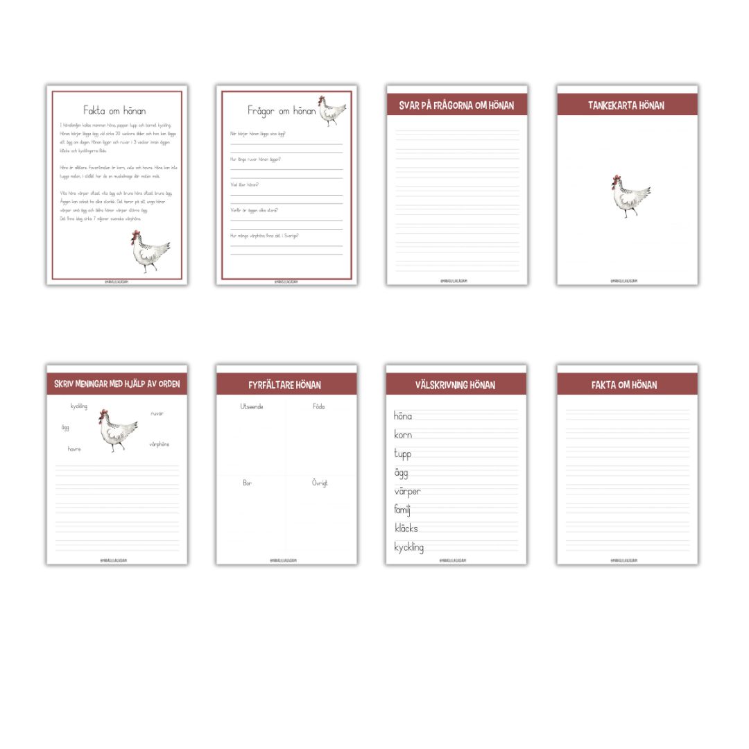 Bongårdsdjur - 40 sidor