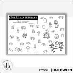 Läs-hitta-färglägg-räkna Halloween - bild 3