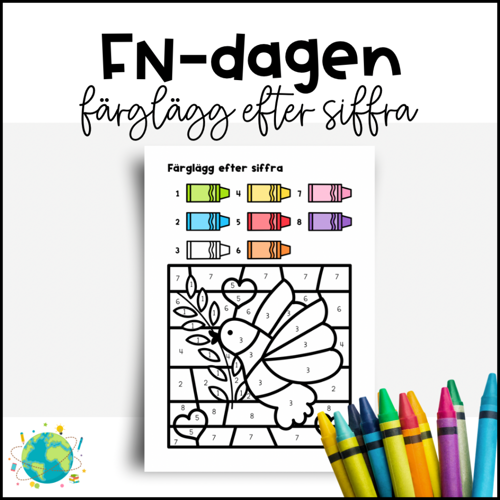 FN-dagen – Färglägg efter siffra